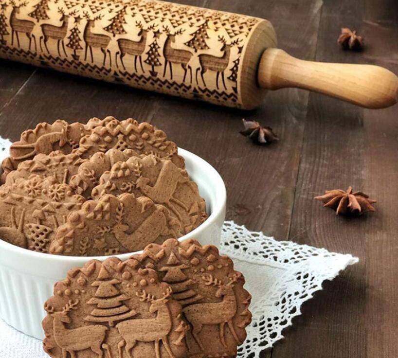 Rolling Pin Christmas Embossing - YLORESHOP