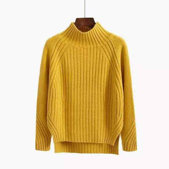 Turtleneck Pullover Long-Sleeved Sweater - YLORESHOP