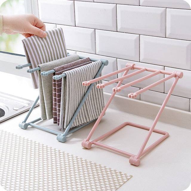 Foldable Dishcloth Shelf Kitchen Accessories Gadget Organizer - YLORESHOP