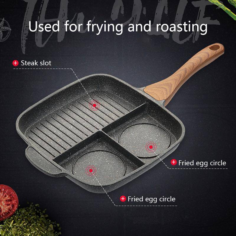 Maifanshi fried steak pot multi-function household omelette pan pan induction cooker non-stick pan - YLORESHOP