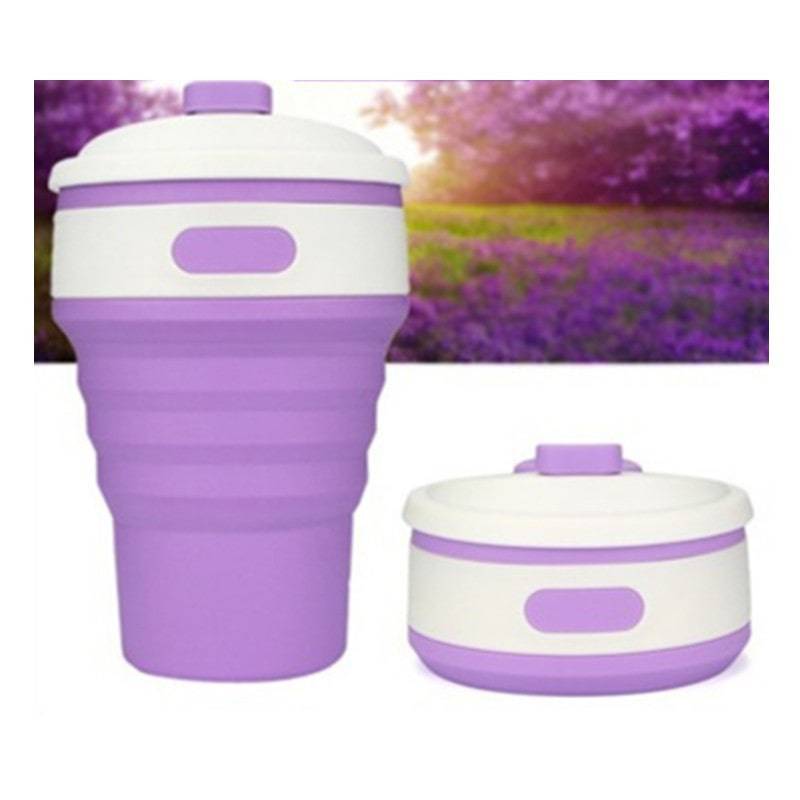 Tazze da caffè Tazze da viaggio pieghevoli in silicone Tazze da acqua pieghevoli BPA FREE Food Grade Drink Ware Mug Tazze da tè e caffè