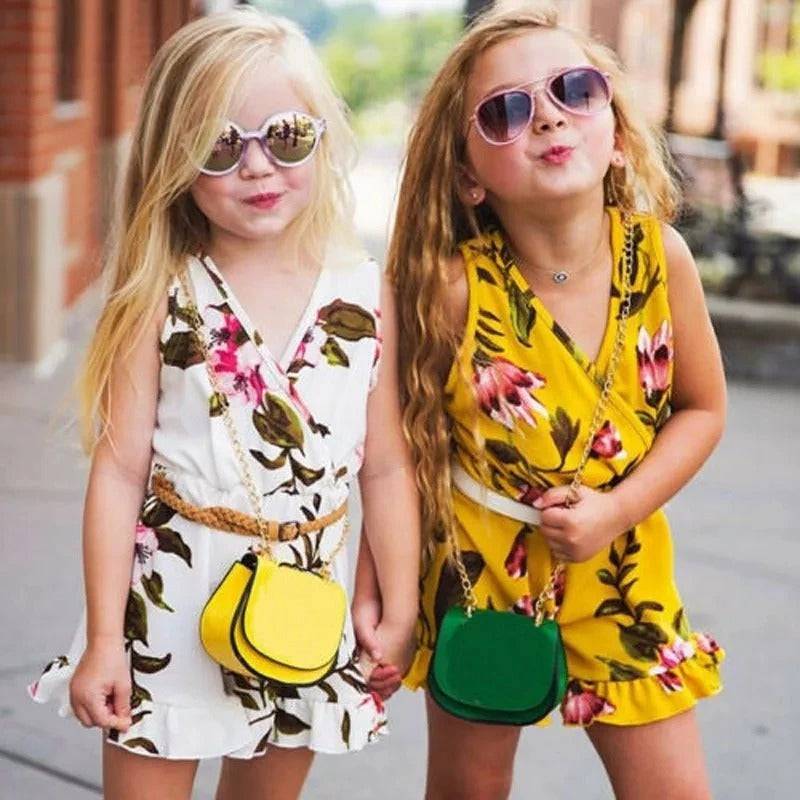 Summer Girls baby girl Floral Outfits Clothes - YLORESHOP