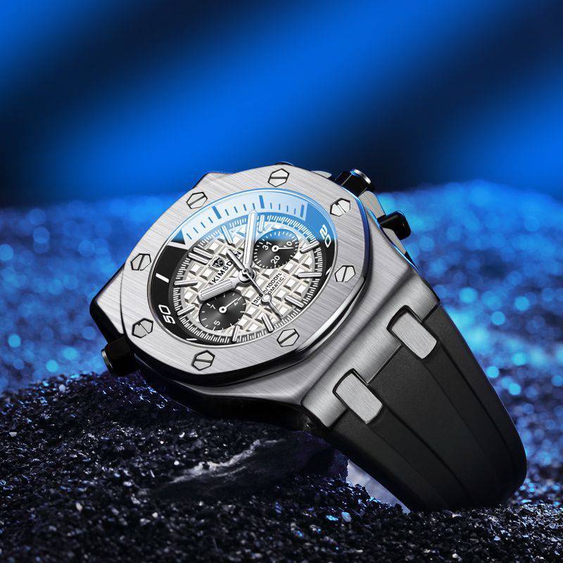 Watch Men's Fashion Silicone Waterproof Automatic Mechanical Watch Sports - YLORESHOP