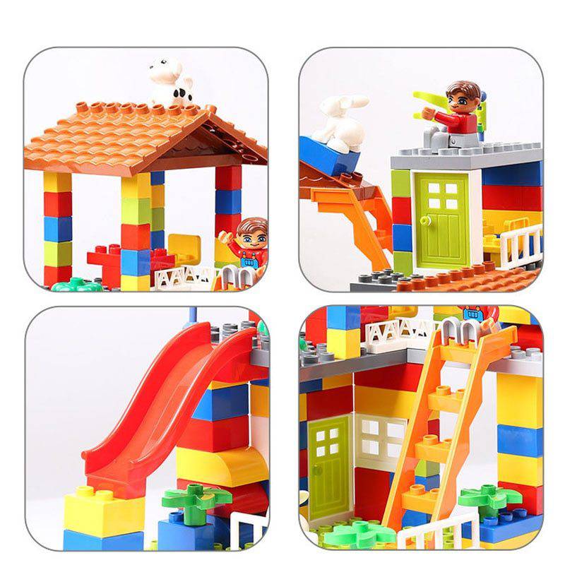 Puzzle assembling building block toys 