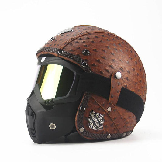 Casco Halley retrò caratteristico quattro stagioni fatto a mano