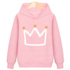 Crown hooded plus velvet sweatshirt - YLORESHOP