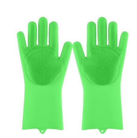 Silicone Heat-resistant Cleaning Brush Scrubbing Gloves - YLORESHOP