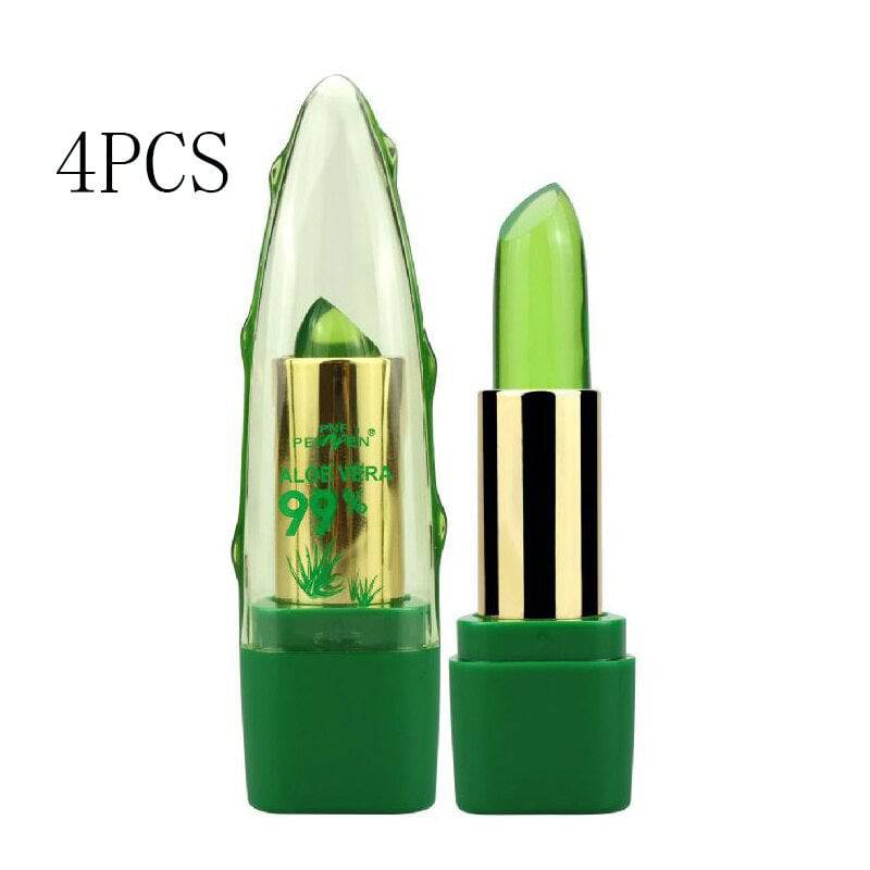 Aloe Vera Gel Color Changing Lipstick Gloss  Moisturizer Anti-drying Desalination Fine-grain Lip Blam Care - YLORESHOP