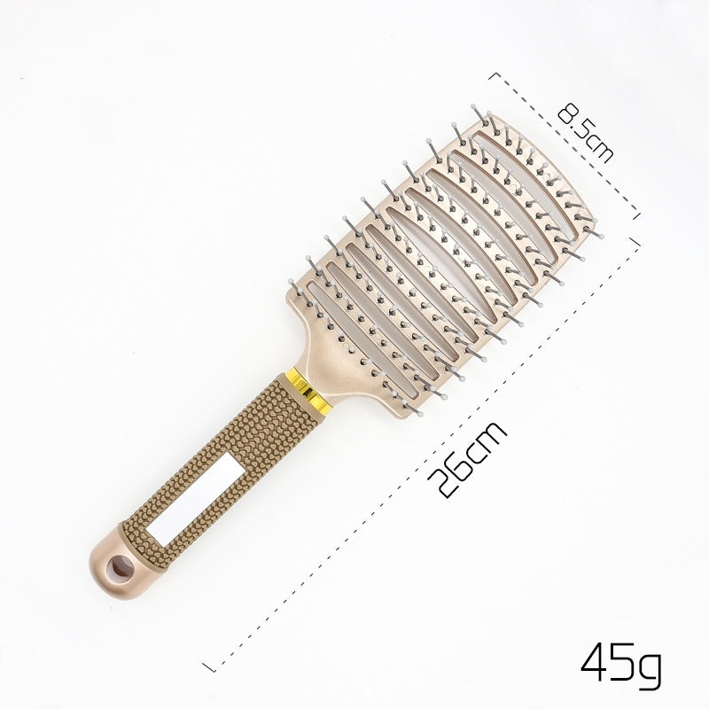 Hairbrush Anti Klit Brushy Haarborstel Women Detangler Hair Brush Bristle Nylon Scalp Massage  Teaser Hair Brush Comb - YLORESHOP