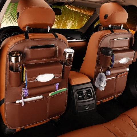 Car supplies storage box car storage bag box car seat storage leather storage bag box - YLORESHOP