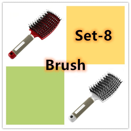 Hairbrush Anti Klit Brushy Haarborstel Women Detangler Hair Brush Bristle Nylon Scalp Massage  Teaser Hair Brush Comb - YLORESHOP