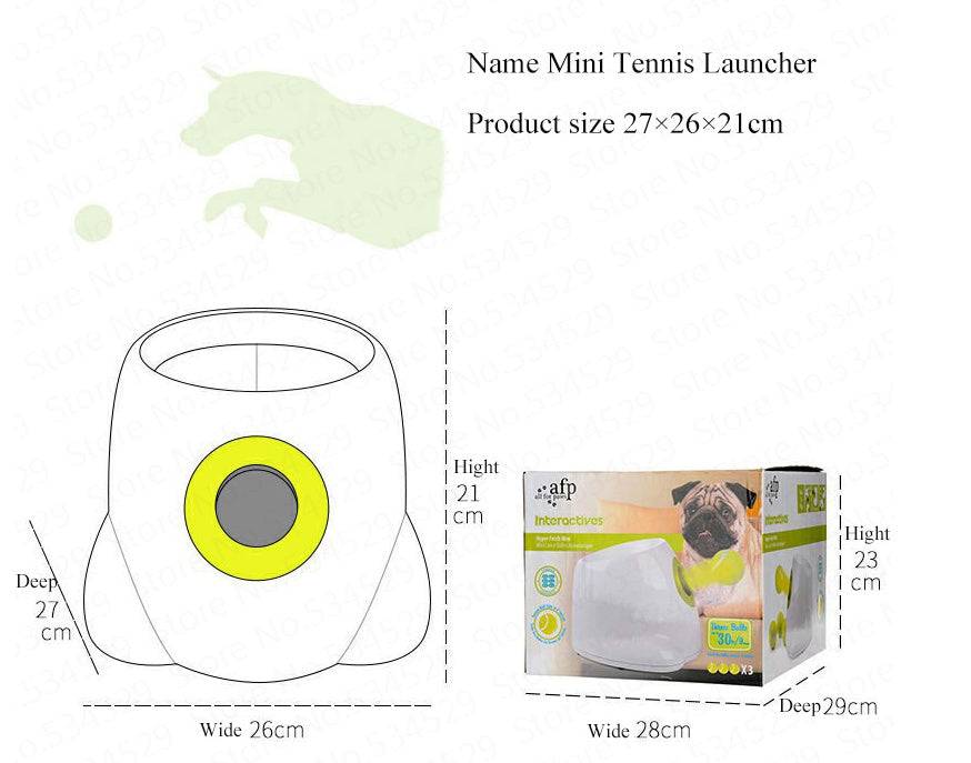 Lanciatore automatico di palline interattivo per cani e animali domestici