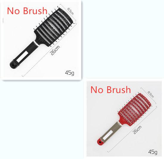 Hairbrush Anti Klit Brushy Haarborstel Women Detangler Hair Brush Bristle Nylon Scalp Massage  Teaser Hair Brush Comb - YLORESHOP