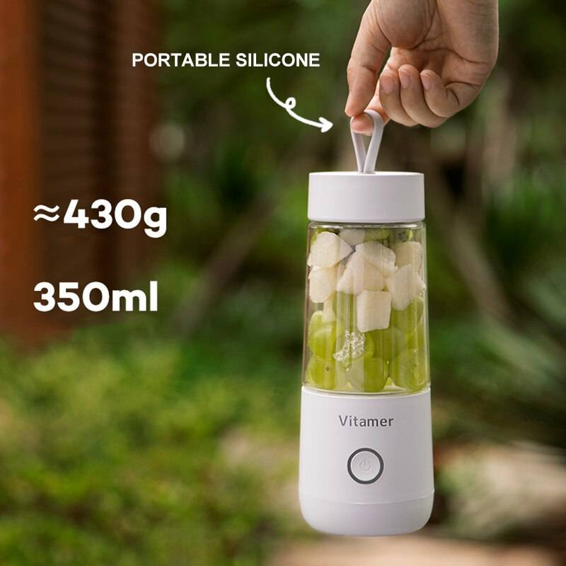 350ml Portable Blender Juicer Electric USB Rechargeable Mixer Smoothie Slushy Cup Juice Blender Bottle USB Charging Kitchen Gadgets - YLORESHOP