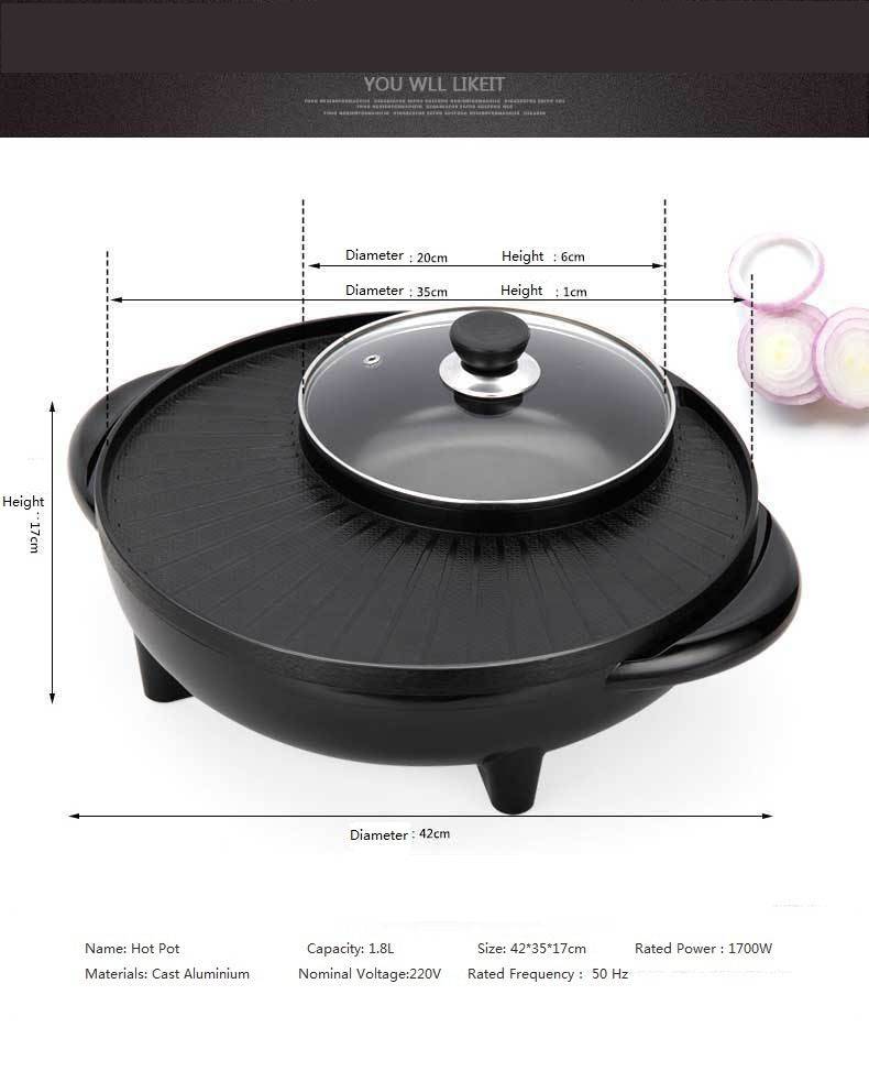 Multifunctional Pot Electric Grill - YLORESHOP