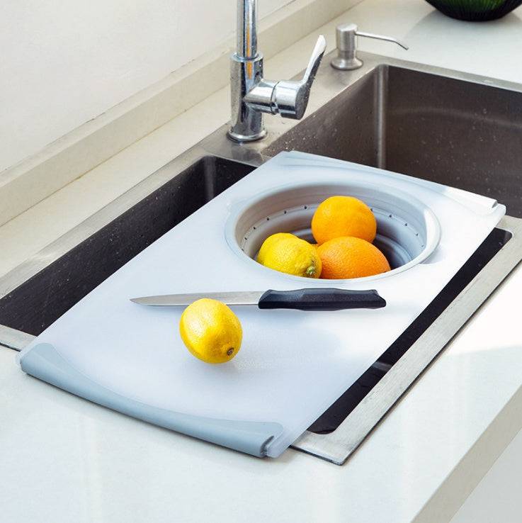 Innovative Multi-Functional 3 in 1 Chopping Board Detachable Folding Drain Basket Sink Cutting Board - YLORESHOP