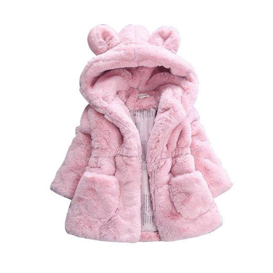 A girl's fur coat for autumn and winter - YLORESHOP