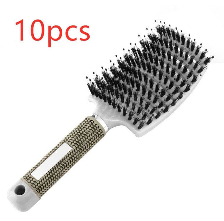 Hairbrush Anti Klit Brushy Haarborstel Women Detangler Hair Brush Bristle Nylon Scalp Massage  Teaser Hair Brush Comb - YLORESHOP