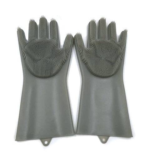 Silicone Heat-resistant Cleaning Brush Scrubbing Gloves - YLORESHOP