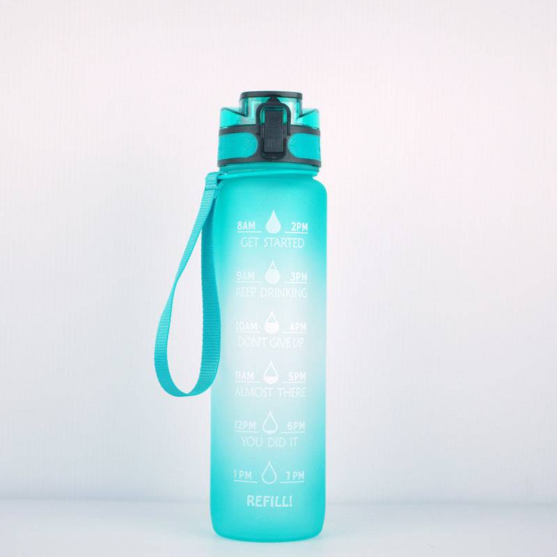 Transparent Flask Water Bottle 1000ml Bottled Kawaii Bottle Bpa Free Infuser Plastic Milk Sports Clear Water Bottle Kawaii Cup - YLORESHOP