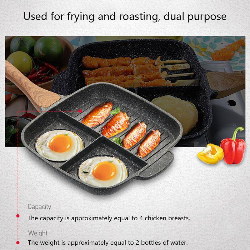 Maifanshi fried steak pot multi-function household omelette pan pan induction cooker non-stick pan - YLORESHOP