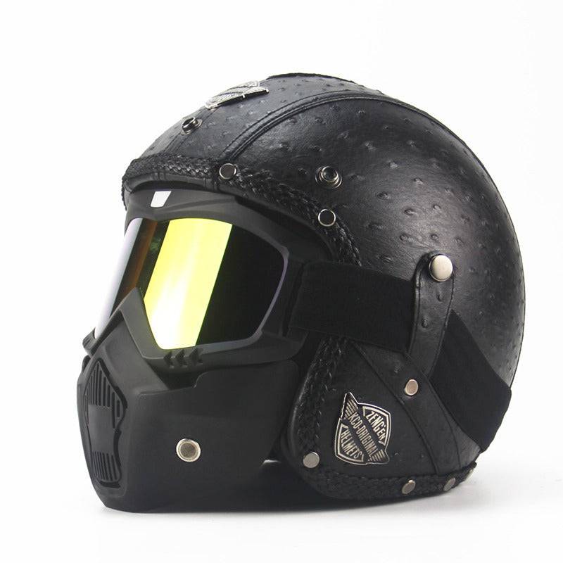 Casco Halley retrò caratteristico quattro stagioni fatto a mano