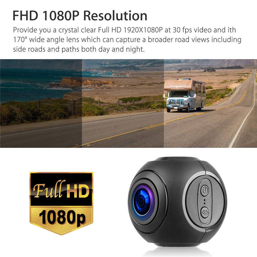 Mini WiFi Car Dash Cam FHD 1080P Cruscotto fotocamera GPS con visione notturna G-Sensor