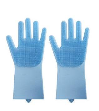 Silicone Heat-resistant Cleaning Brush Scrubbing Gloves - YLORESHOP