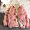 Winter New Padded Coat Hong Kong Style Loose Down Cotton-padded Jacket Fleece-lined - YLORESHOP
