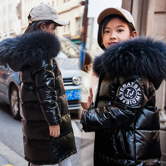 Children's shiny down jacket - YLORESHOP