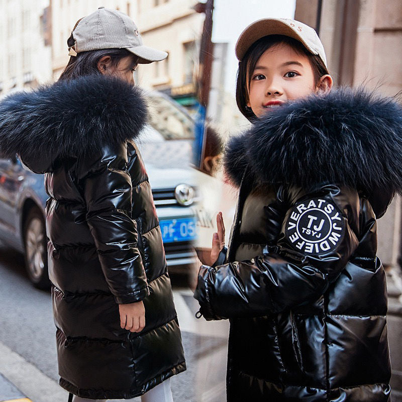 Children's shiny down jacket - YLORESHOP
