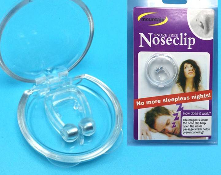 Silicone Magnetic Anti Snore Stop Snoring Nose Clip Sleep Tray Sleeping Aid Apnea Guard Night Device - YLORESHOP