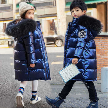Children's shiny down jacket - YLORESHOP