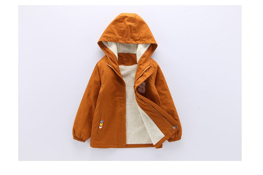 Children's winter velvet jacket, windbreaker - YLORESHOP