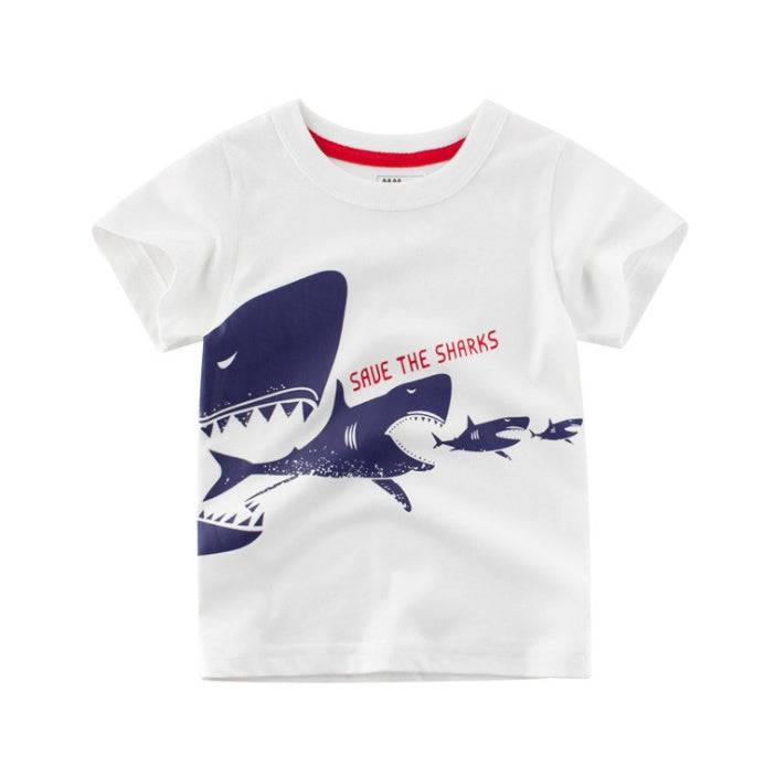 Abbigliamento per bambini Estate T-shirt in cotone per ragazzi nuovi bambini coreani Tesoro da uomo a maniche corte per bambini