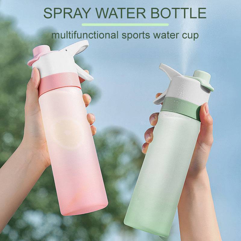 Spray Water Bottle For Girls Outdoor Sport Fitness Water Cup Large Capacity Spray Bottle Drinkware Travel Bottles Kitchen Gadgets - YLORESHOP