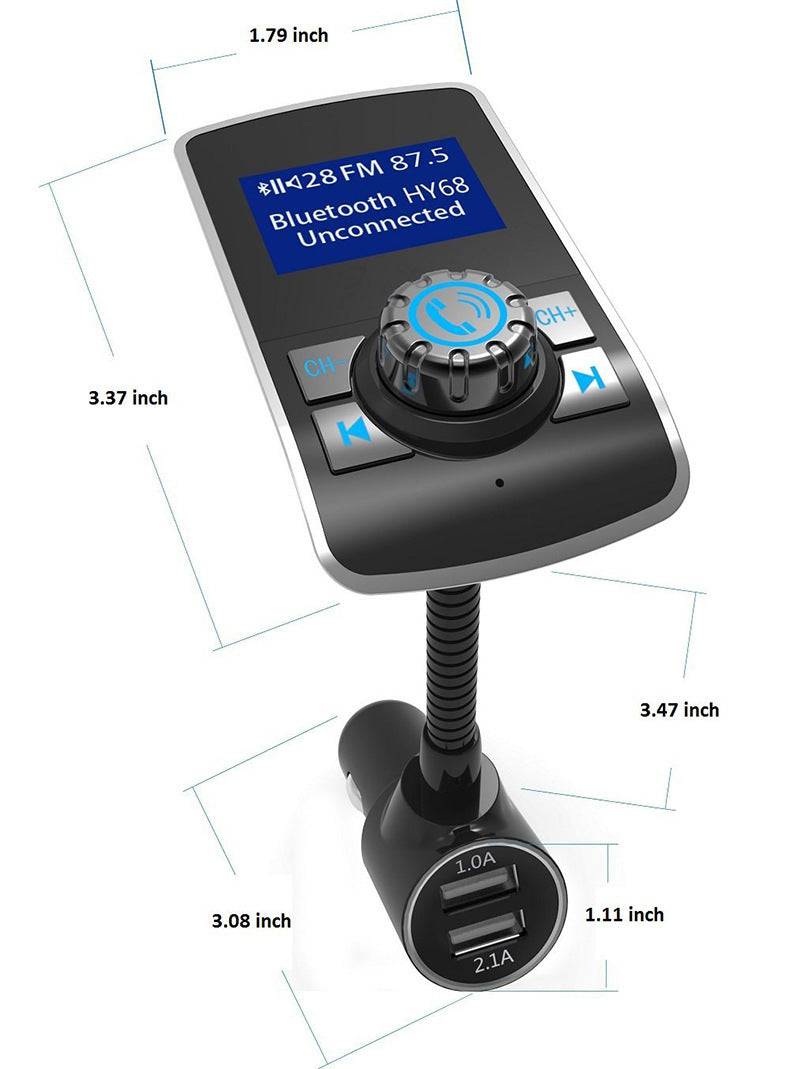 Trasmettitore FM per auto Bluetooth Mp3 per auto Scheda lettore Mp3 Bluetooth per auto