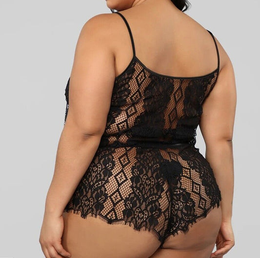Two Piece Underwear Lace Plus Size Fat Woman - YLORESHOP