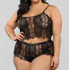 Two Piece Underwear Lace Plus Size Fat Woman - YLORESHOP