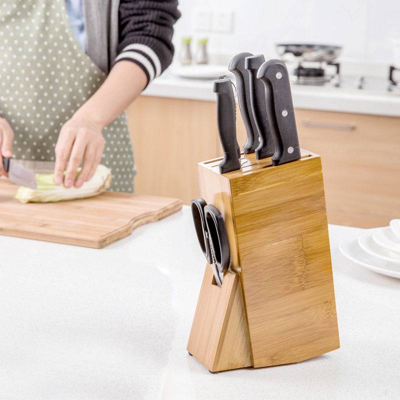 Bamboo Kitchen Accessories Storage Knife Holder - YLORESHOP