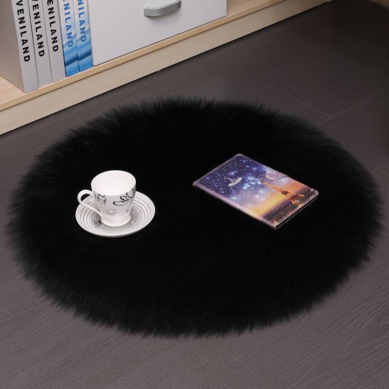 Hair Plush Carpet Floor Mats Household Floor Mats  Wool Round Bedroom Carpets - YLORESHOP