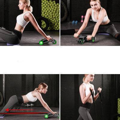 Foldable Abdominal Wheel Abdominal Muscle Wheel Roller Home Fitness Equipment - YLORESHOP