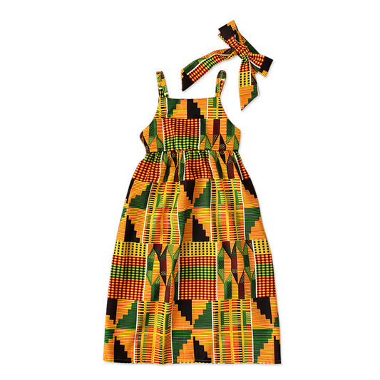Strapless Strappy Skirt African Bohemian Style Dress - YLORESHOP