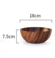 Acacia wooden bowl wooden tableware - YLORESHOP