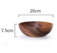 Acacia wooden bowl wooden tableware - YLORESHOP