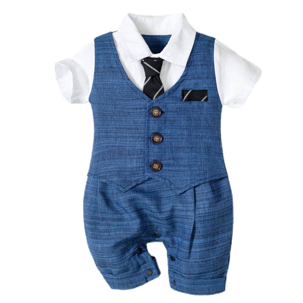 Estate New Baby Boy Tuta Ragazzi Gentleman Baby Abbigliamento per bambini