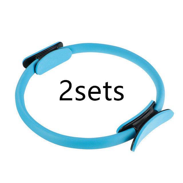 Yoga Fitness Pilates Ring Women Girls Circle Magic Dual Exercise Home Gym Workout Sports Lose Weight Body Resistance - YLORESHOP