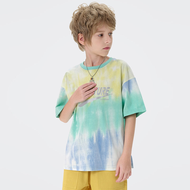Trendy Brand Hip-Hop Loose T-Shirt In Big Kids - YLORESHOP