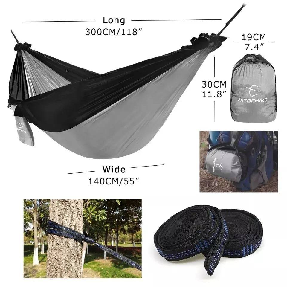 Backpacking Hammock - Portable Nylon Parachute Outdoor Double Hammock - YLORESHOP