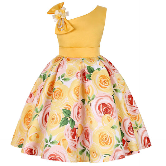 Girls' Dresses Girls' Princess Dresses Digital Print Children's Dresses - YLORESHOP